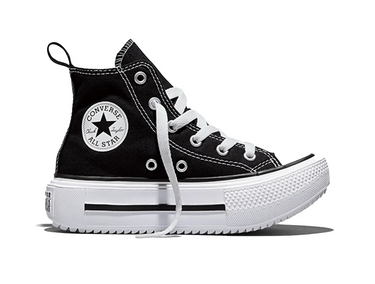 Zapatilla Converse Double Stack Niños Negro