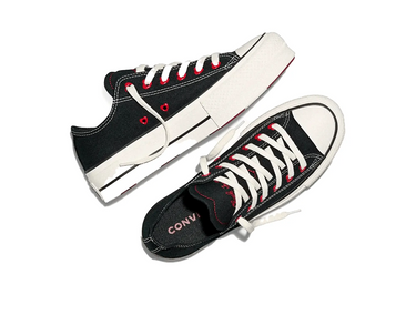 Zapatillas Converse Chuck Taylor Lift Hi (San Valentin) Mujer Negro-Rojo
