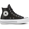 Zapatilla Converse Chuck Taylor Plataforma Cuero Hi Mujer Negro