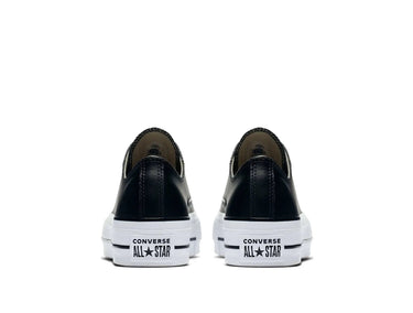 Zapatilla Converse Chuck Taylor Plataforma Cuero Low Mujer Negro